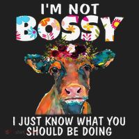 I'm Not Bossy I Just Know What You Should Be Doing Cow Lover Beanie thumb 2