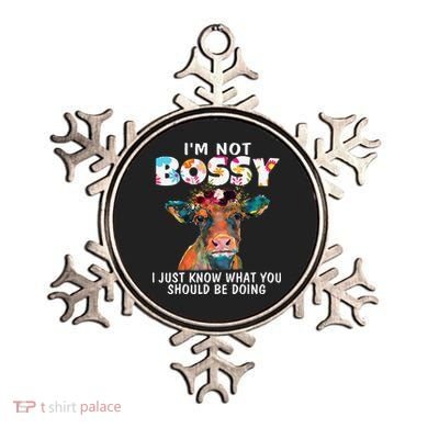 I'm Not Bossy I Just Know What You Should Be Doing Cow Lover Ornament