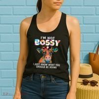 I'm Not Bossy I Just Know What You Should Be Doing Cow Lover Women's Tank Top thumb 2