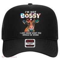I'm Not Bossy I Just Know What You Should Be Doing Cow Lover Hat thumb 0
