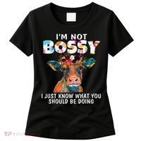 I'm Not Bossy I Just Know What You Should Be Doing Cow Lover Women's T-Shirt thumb 0