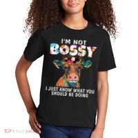 I'm Not Bossy I Just Know What You Should Be Doing Cow Lover Kids T-Shirt thumb 2