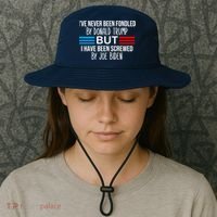 I’ve Never Been Fondled By Donald Trump But Screwed By Biden Bucket Hat thumb 3