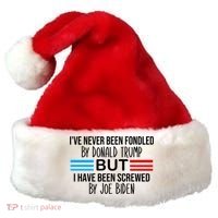 I’ve Never Been Fondled By Donald Trump But Screwed By Biden Santa Hat thumb 0