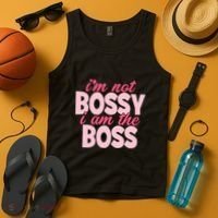 Im Not Bossy Im The Boss Quote Tank Top thumb 4