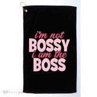 Im Not Bossy Im The Boss Quote Golf Towel thumb 0