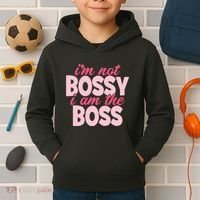 Im Not Bossy Im The Boss Quote Kids Hoodie thumb 2
