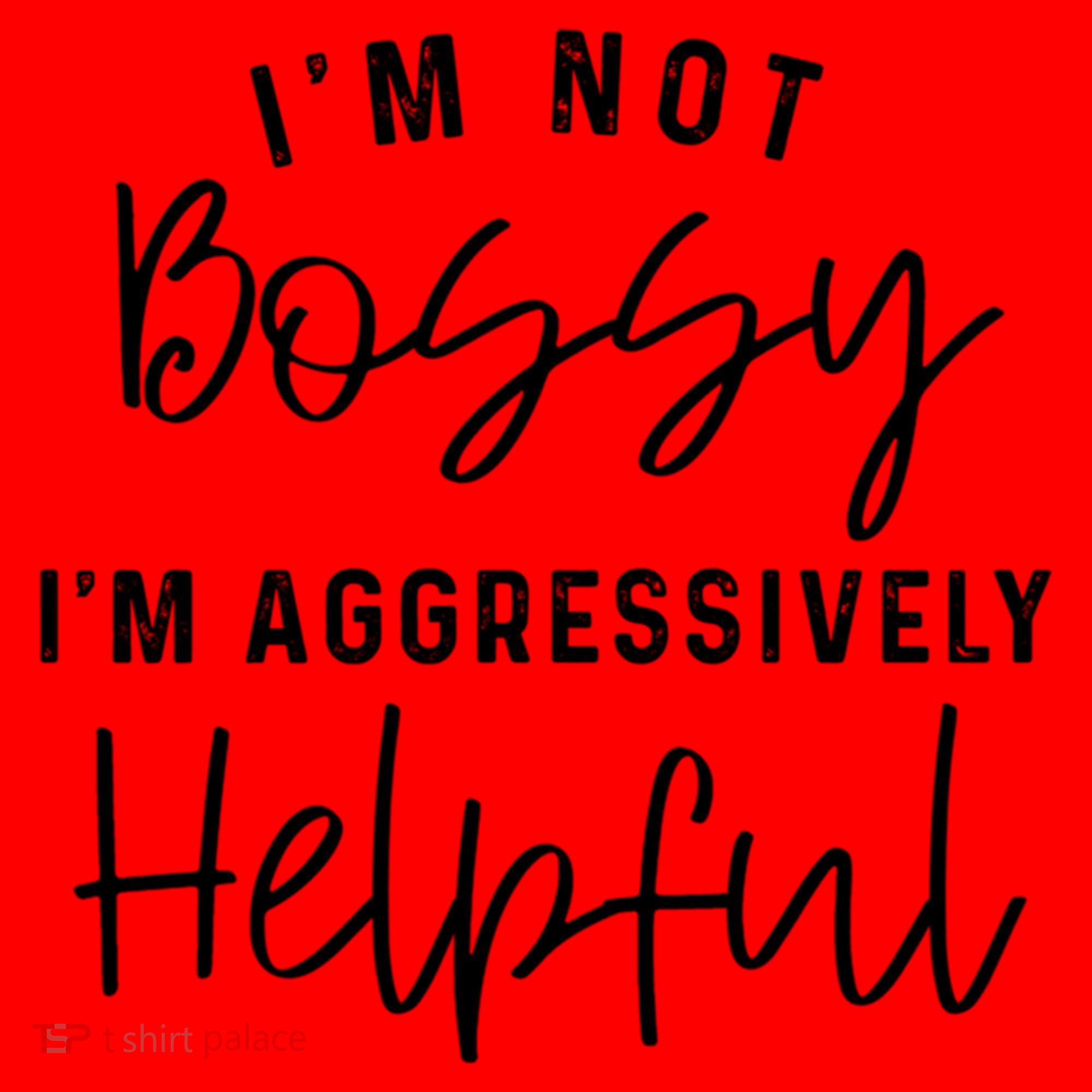 I'm Not Bossy I'm Aggressively Helpful Gift Santa Hat