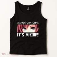 ItS Not Cartoons ItS Anime Tank Top thumb 2