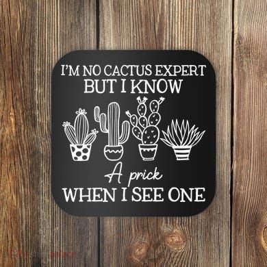 IM No Cactus Expert But I Know A Prick When I See One Coaster