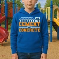 Its Not Cet Its Concrete Civil Engineer Dad Meaningful Gift Kids Hoodie thumb 2