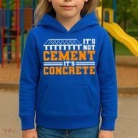 Its Not Cet Its Concrete Civil Engineer Dad Meaningful Gift Kids Hoodie thumb 3