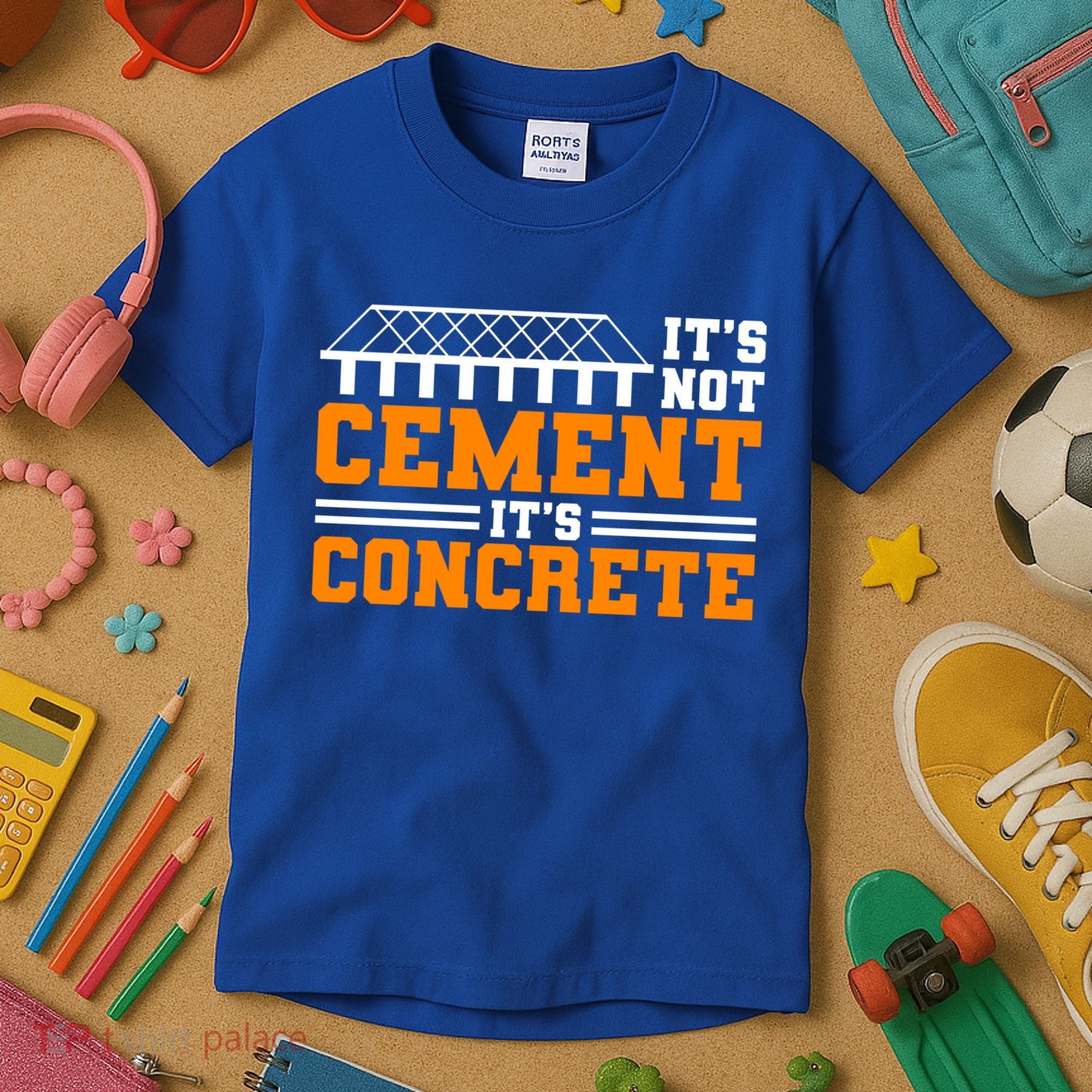 Its Not Cet Its Concrete Civil Engineer Dad Meaningful Gift Kids T-Shirt