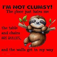 IM Not Clumsy The Floor Just Hates Me The Table And Chairs Santa Hat thumb 1