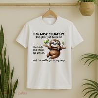 IM Not Clumsy The Floor Just Hates Me The Table And Chairs T-Shirt thumb 2