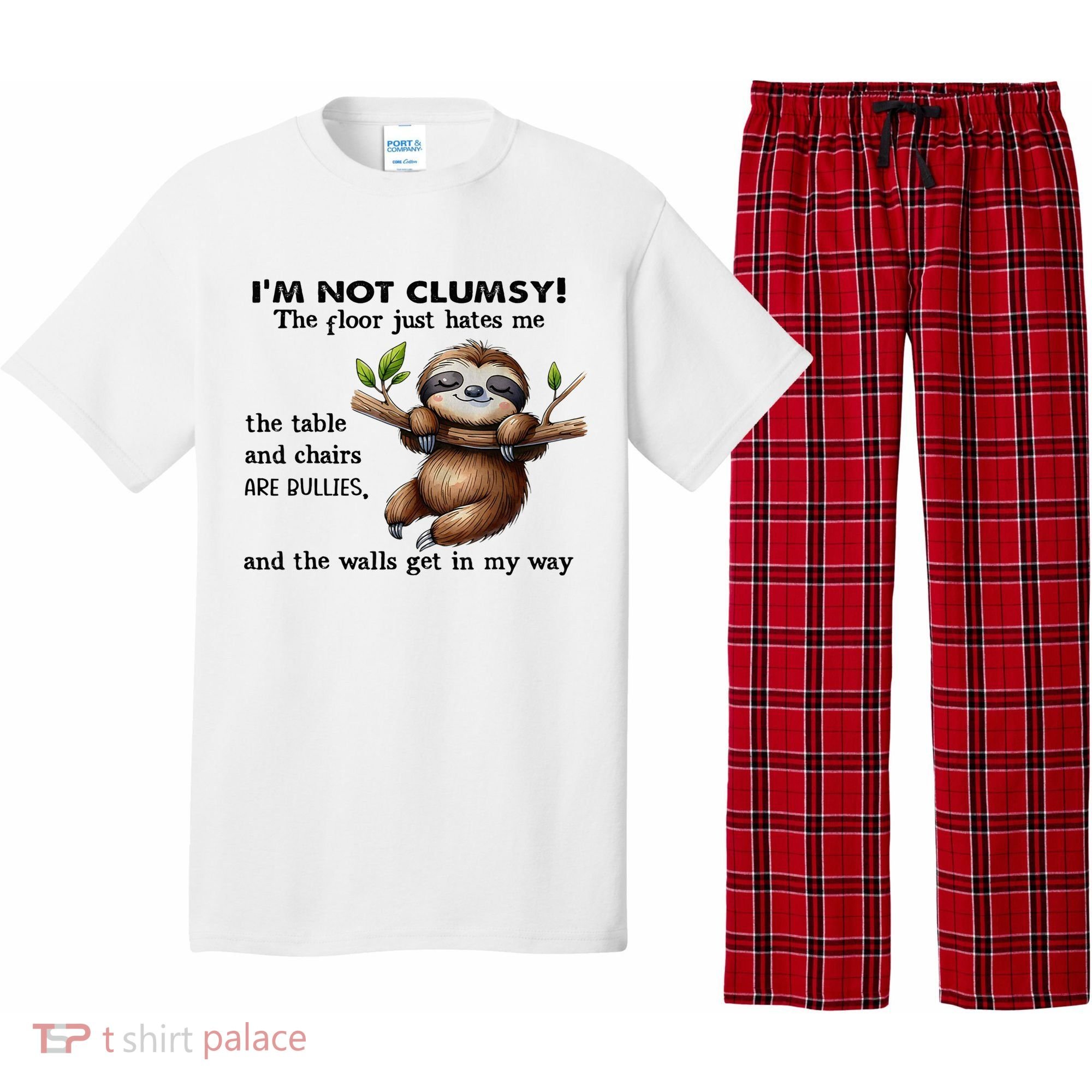 IM Not Clumsy The Floor Just Hates Me The Table And Chairs Pajama Set