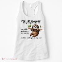 IM Not Clumsy The Floor Just Hates Me The Table And Chairs Women's Tank Top thumb 0