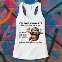 IM Not Clumsy The Floor Just Hates Me The Table And Chairs Women's Tank Top thumb 3