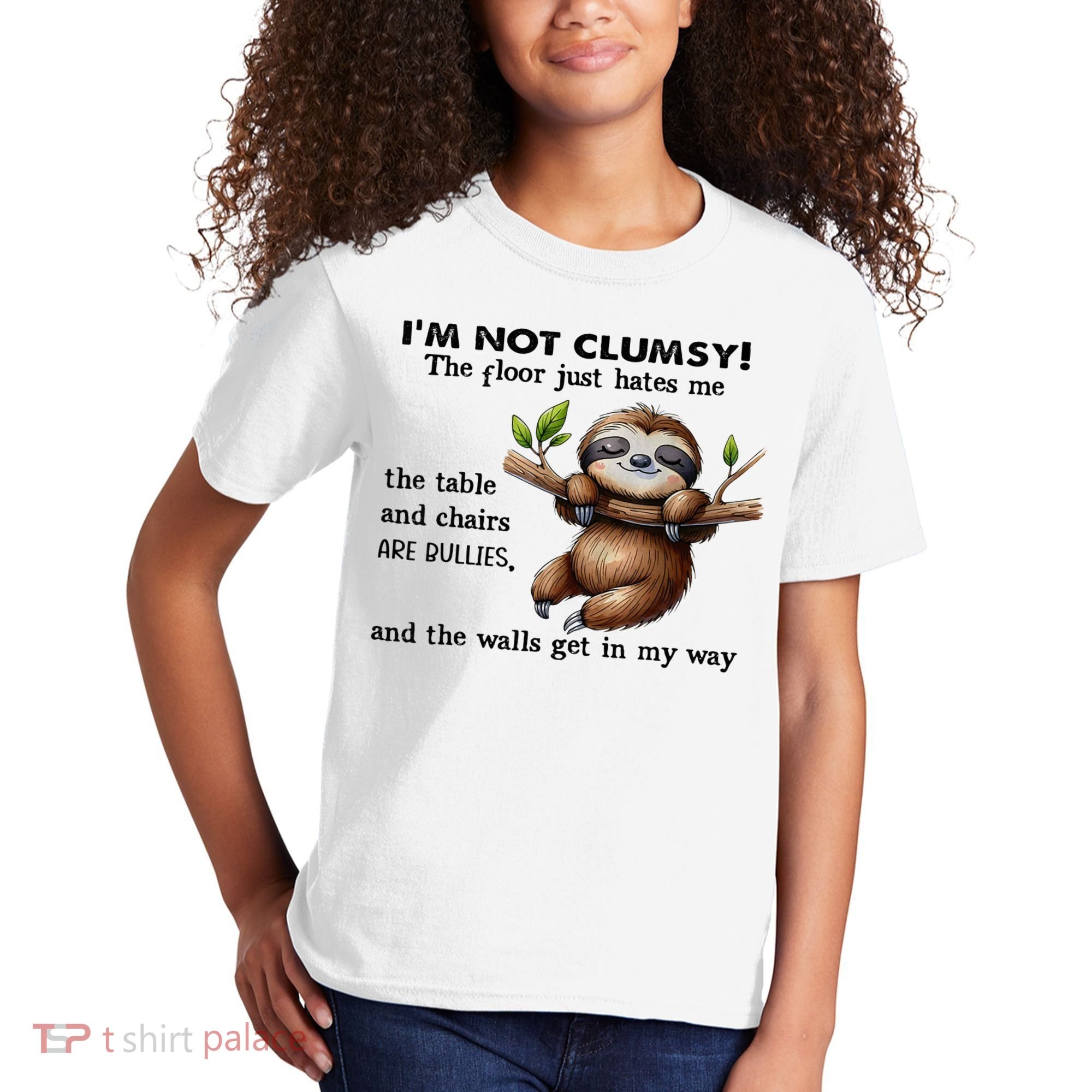 IM Not Clumsy The Floor Just Hates Me The Table And Chairs Kids T-Shirt