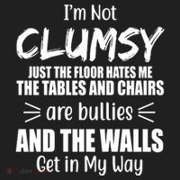 I'm Not Clumsy Funny Gift Beanie thumb 2