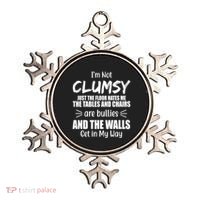 I'm Not Clumsy Funny Gift Ornament thumb 0