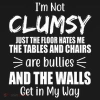 I'm Not Clumsy Funny Gift Tote Bag thumb 4