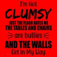 I'm Not Clumsy Funny Gift Santa Hat thumb 1