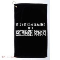 Its Not Conservative Its Common Sense Golf Towel thumb 0