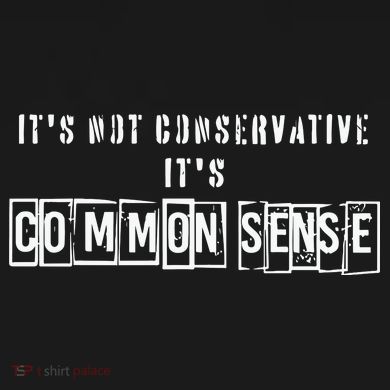 Its Not Conservative Its Common Sense Women's V-Neck T-Shirt