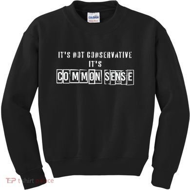 Its Not Conservative Its Common Sense Kids Sweatshirt