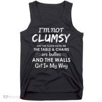 Im Not Clumsy Funny Sayings Sarcastic Girls Tank Top thumb 0