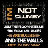 Im Not Clumsy Funny Sayings Sarcastic Women's Hoodie thumb 2