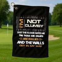 Im Not Clumsy Funny Sayings Sarcastic Golf Towel thumb 1