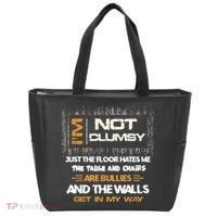 Im Not Clumsy Funny Sayings Sarcastic Tote Bag thumb 0