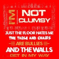 Im Not Clumsy Funny Sayings Sarcastic Santa Hat thumb 1
