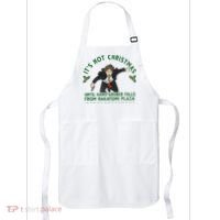 It's Not Christmas Until Hans Gruber Falls From Nakatomi Plaza Apron thumb 0