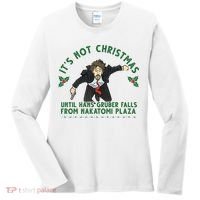 It's Not Christmas Until Hans Gruber Falls From Nakatomi Plaza Women's Long Sleeve Shirt thumb 0