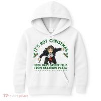 It's Not Christmas Until Hans Gruber Falls From Nakatomi Plaza Kids Hoodie thumb 0