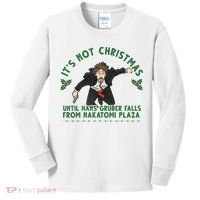 It's Not Christmas Until Hans Gruber Falls From Nakatomi Plaza Kids Long Sleeve Shirt thumb 0