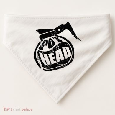 I Need Coffee Pot Head Design For Coffee Lovers USA-Made Doggie Bandana