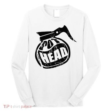 I Need Coffee Pot Head Design For Coffee Lovers Long Sleeve Shirt