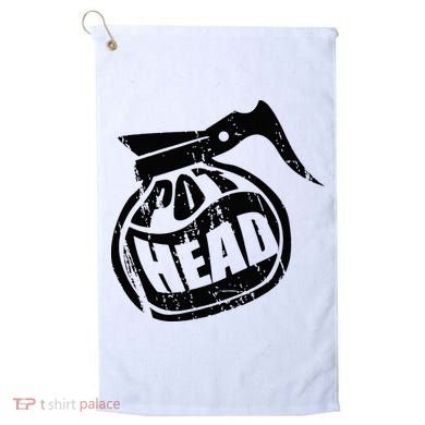 I Need Coffee Pot Head Design For Coffee Lovers Golf Towel