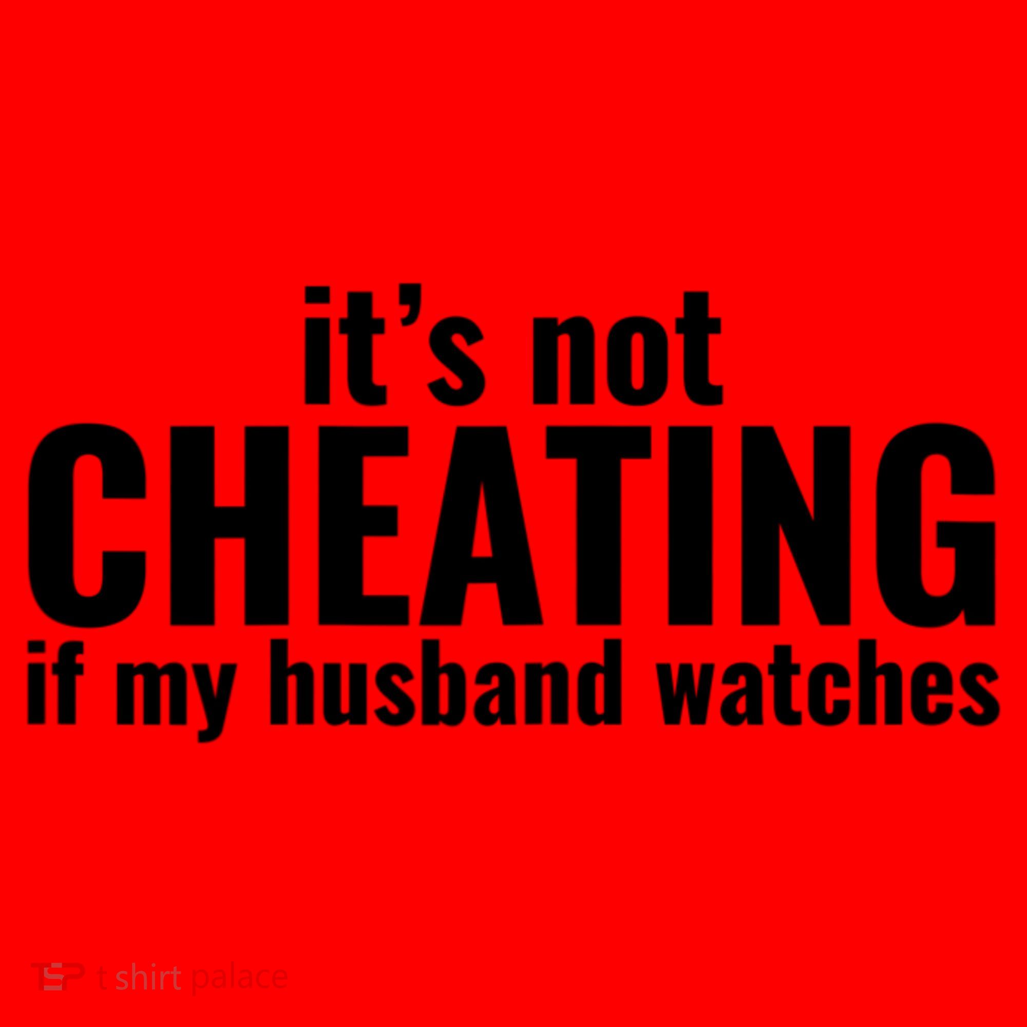 It's Not Cheating If My Husband Watches Funny Saying Santa Hat