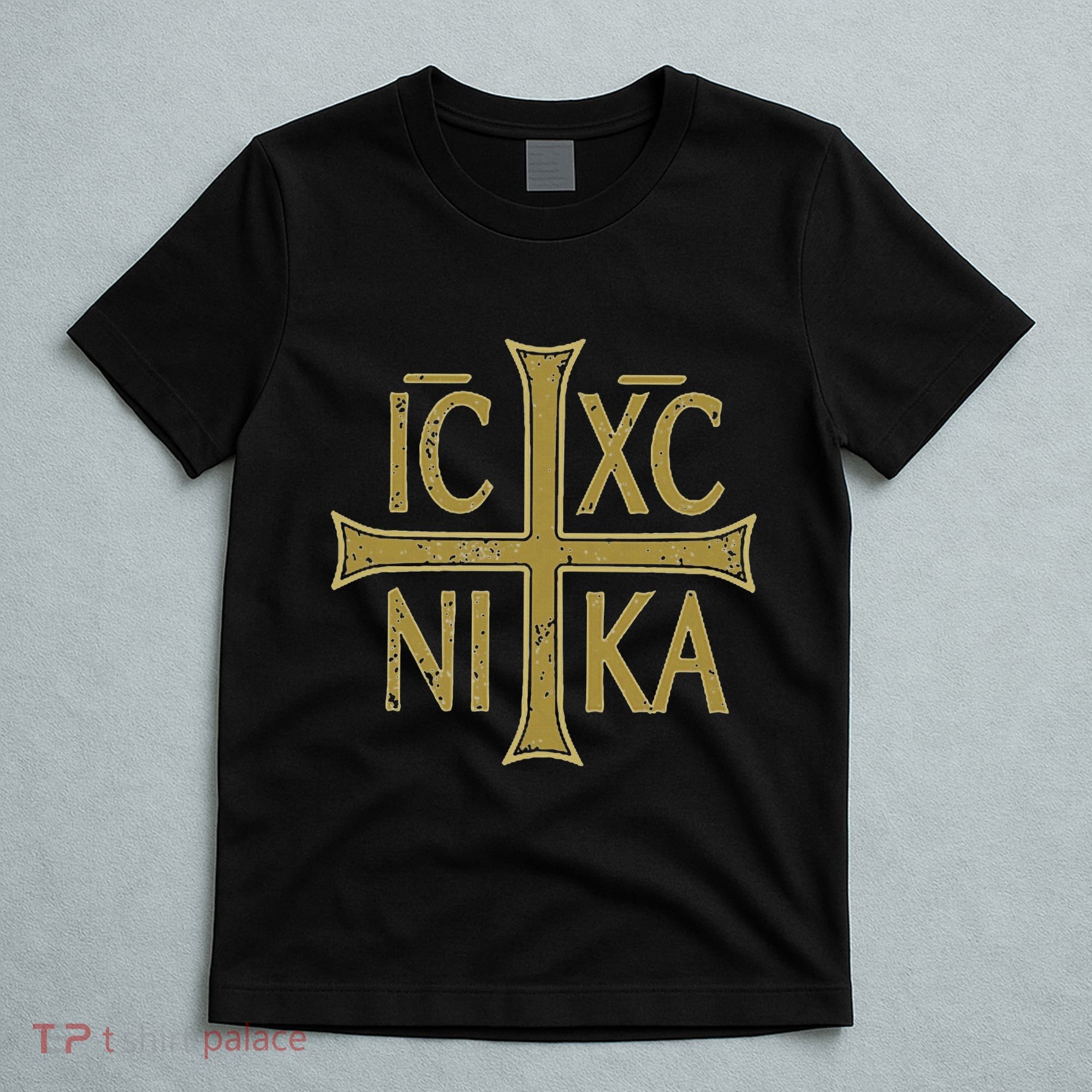 Icxc Nika Christogram Cross Orthodox Christian Discreet T-Shirt