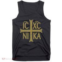 Icxc Nika Christogram Cross Orthodox Christian Discreet Tank Top thumb 0
