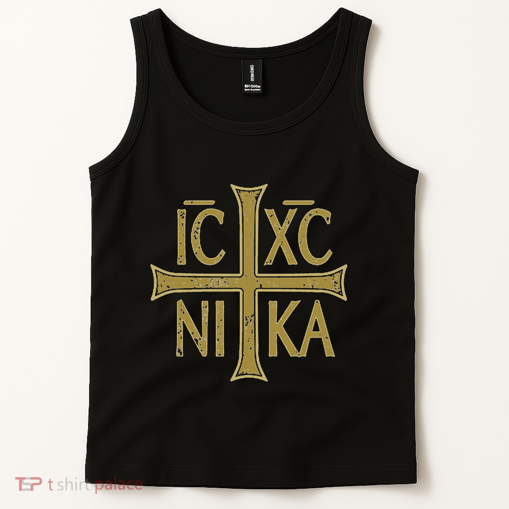 Icxc Nika Christogram Cross Orthodox Christian Discreet Tank Top