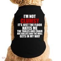 I'm Not Clumsy It's Just The Flor Hates Me Funny Doggie Tank thumb 0