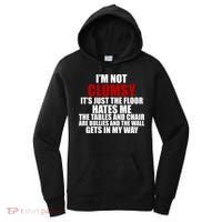I'm Not Clumsy It's Just The Flor Hates Me Funny Women's Hoodie thumb 0