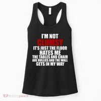 I'm Not Clumsy It's Just The Flor Hates Me Funny Women's Tank Top thumb 0
