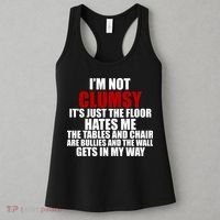 I'm Not Clumsy It's Just The Flor Hates Me Funny Women's Tank Top thumb 3